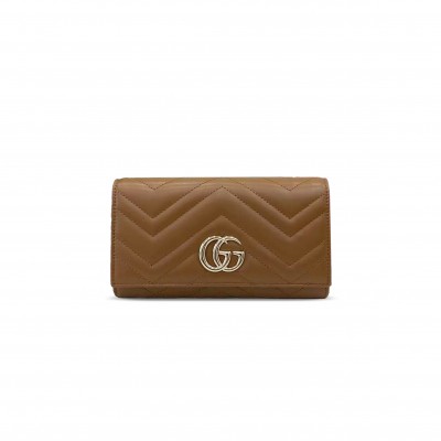 GUCCI GG MARMONT CONTINENTAL WALLET 443436 (19*10*3.5cm)